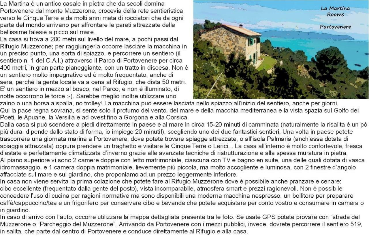 La Martina Portovenere Trekking Cottage Porto Venere Exteriér fotografie